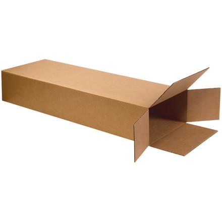 Cajas de cartón corrugado, carga lateral, pared doble, 18 x 7 x 52 "