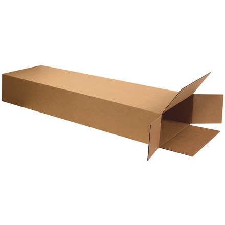 Cajas de cartón corrugado, carga lateral, pared doble, 14 x 4 x 68 "