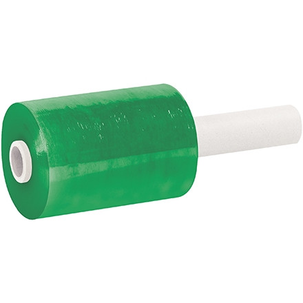 Película estirable manual para empaquetado de núcleo extendido verde, calibre 80, 5 "x 1000 '