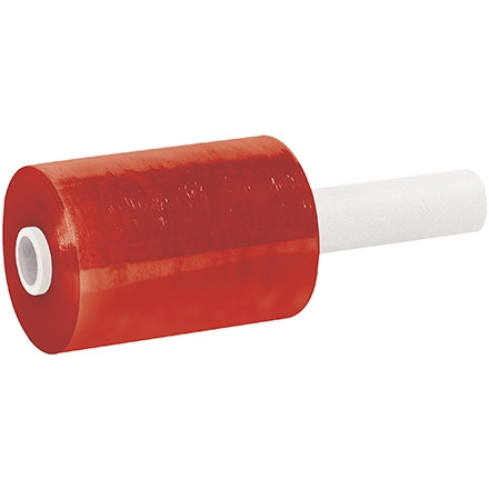 Película estirable manual roja para empaquetado de núcleo extendido, calibre 80, 5 "x 1000 '