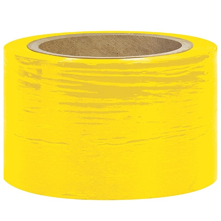 Película extensible amarilla para paquetes, calibre 80, 5 "x 1000 '
