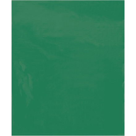 Bolsas de polietileno, 15 x 18 ", 2 mil, verdes planas