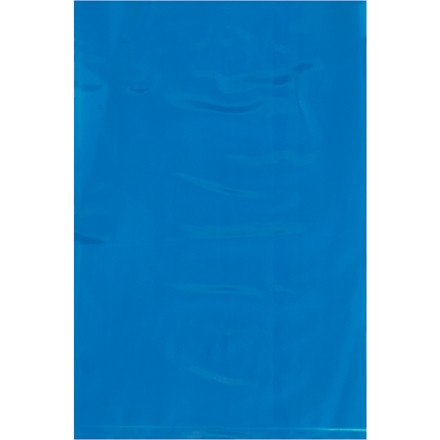 Bolsas de polietileno, 6 x 9 ", 2 mil, azul planas