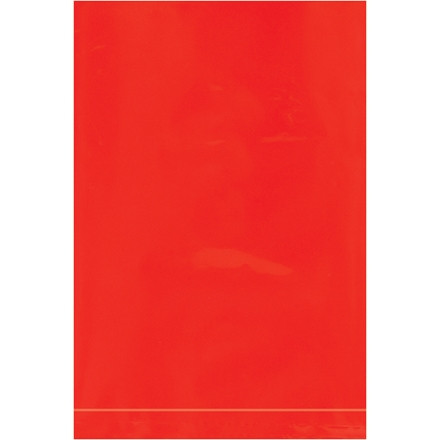 Bolsas de Polietileno, 4 x 6 ", 2 Mil, Rojo Plano