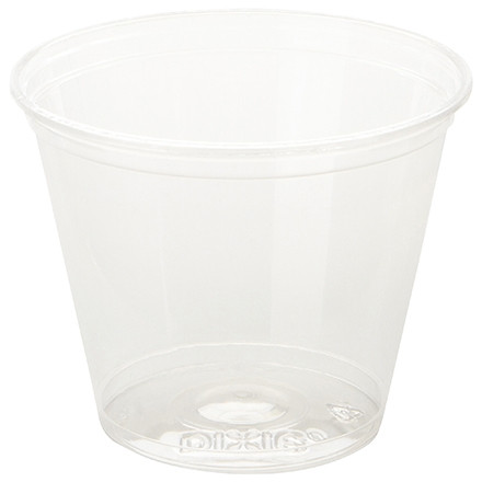 Vasos para sentadillas de plástico transparente Dixie® Crystal Clear, 9 oz.