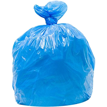 Revestimientos de basura de reciclaje azul, 30 galones