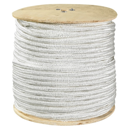Cuerda de nailon trenzado doble - 1/2 ", blanca