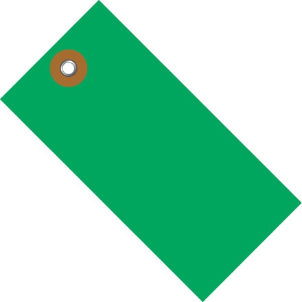 Etiquetas adhesivas verdes Tyvek® para envío # 5 - 4 3/4 x 2 3/8 "