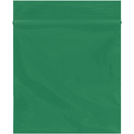 Bolsas de polietileno que se pueden volver a cerrar, 3 x 3 ", 2 mil, verdes