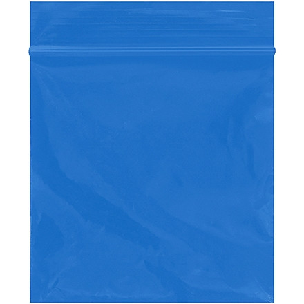 Bolsas de polietileno que se pueden volver a cerrar, 3 x 3 ", 2 mil, azules