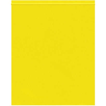 Bolsas de polietileno que se pueden volver a cerrar, 10 x 12 ", 2 mil, amarillas