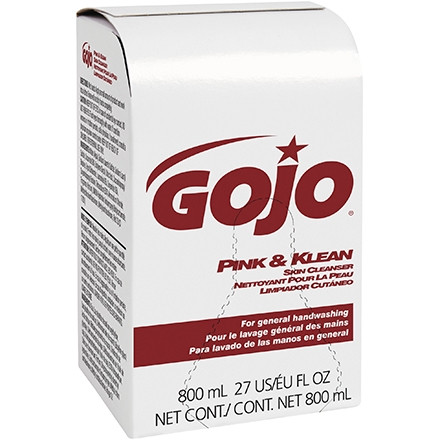 Caja de recambio de jabón multiusos GOJO® Pink and Klean - 800 ml