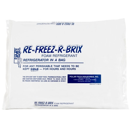 Re-Freez-R-Brix ™ 64 oz. Ladrillos fríos - 11 1/4 x 9 1/4 x 1 "