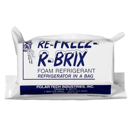 Re-Freez-R-Brix ™ 7.5 oz. Ladrillos fríos - 4 1/2 x 2 x 1 1/2 "