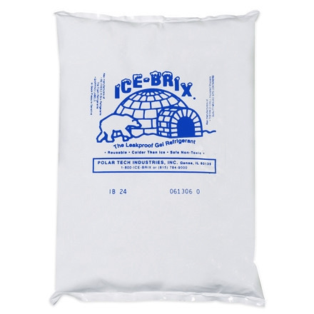 Ice-Brix ™ 24 oz. Compresas frías - 8 X 6 X 1 1/4 "