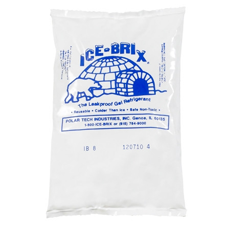 Ice-Brix ™ 8 oz. Paquetes fríos - 6 X 4 X 3/4 "