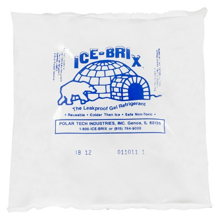 Ice-Brix ™ 12 oz. Paquetes fríos - 6 X 5 3/4 X 1 "
