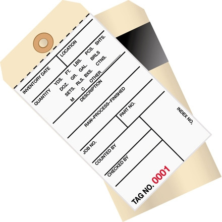 Etiquetas de - Estilo de de 2 partes con tira adhesiva (4000-4499), 6 x 3 1/8 " para $80.00 línea | La Empresa de Embalaje