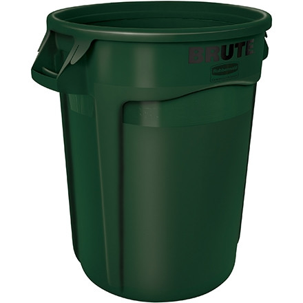 Contenedor de reciclaje Rubbermaid® Brute® - 32 galones, verde