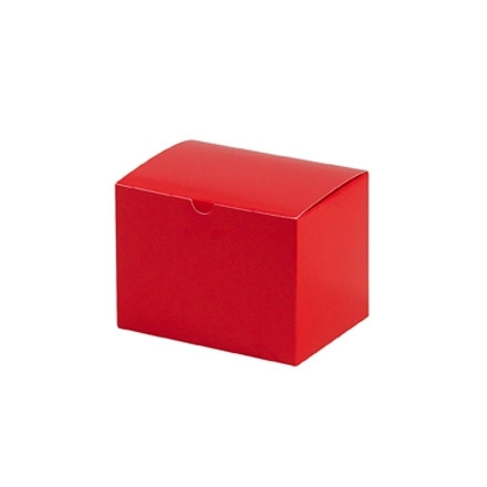 Cajas de aglomerado, regalo, rojo festivo, 6 x 4 1/2 x 4 1/2 "