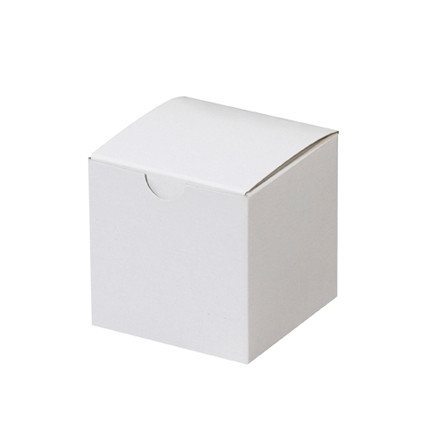 Cajas de aglomerado, regalo, blancas, 3 x 3 x 3 "