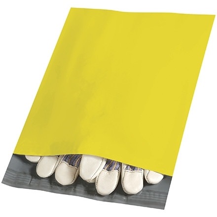 Sobres de polietileno, amarillo, 10 x 13 "