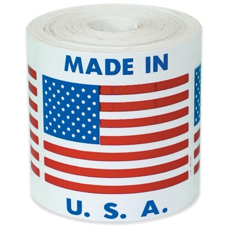Etiquetas "Made In USA", 2 x 2 "