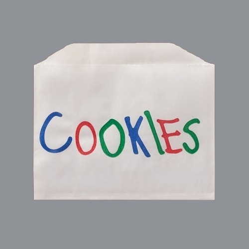 Bolsas para galletas impresas, 4.875 x 4 "