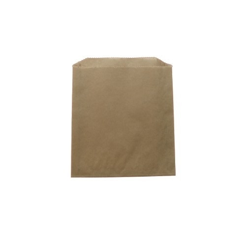 Bolsas de papel kraft para sándwich a prueba de grasa, 6 x 0,75 x 6,5 "