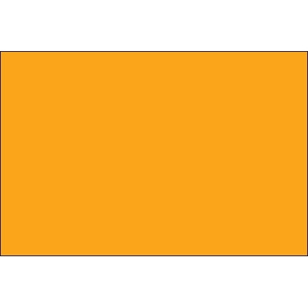 Etiquetas de inventario de color naranja fluorescente - 3 x 6 "