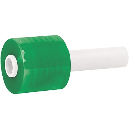 Película estirable manual verde para empaquetado de núcleo extendido, calibre 80, 3 "x 1000 '