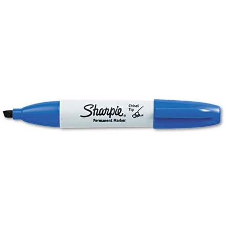 Marcadores Sharpie® con punta de cincel, azul