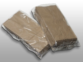 Bolsas de plástico para alimentos, 28 x 24 x 60 ", con fuelles, 2.00 mil, LDPE