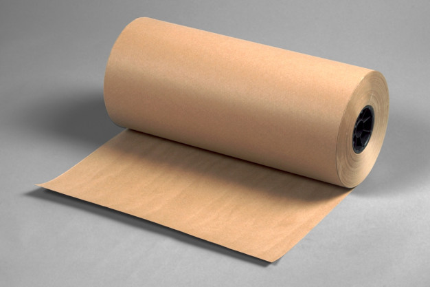 Rollo de papel de carnicero Kraft natural, 40 #, 12 "x 900 '