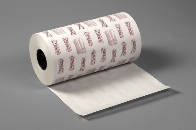 Rollo de papel para congelador impreso de carne blanca para trabajo mediano, 18 "x 1100 '