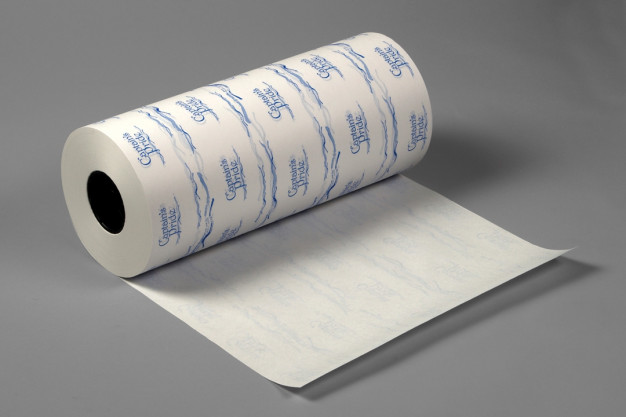 Rollo de papel para congelador con estampado de pescado blanco, 18 "x 1100 '