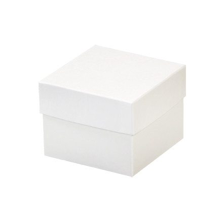 Cajas de cartón para regalo, parte inferior, Deluxe, blancas, 4 x 4 x 3
