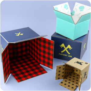 Diseño personalizado y cajas de cartón ranuradas de marca