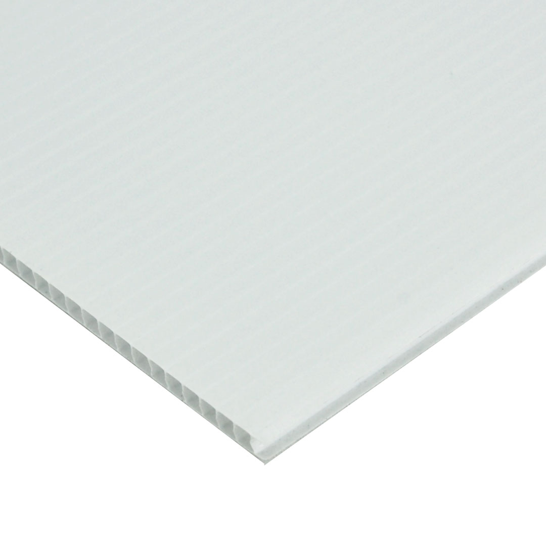 4mm Corrugated plastic sheets: 24 X 36 :10 Pack 100% Virgin White