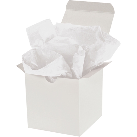 Flawless Packaging White Tissue Paper 20” x 30” Bulk 48 Pack